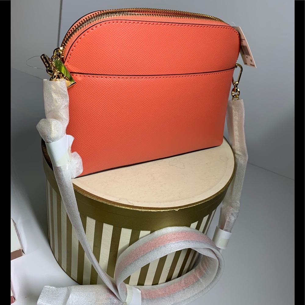 BNWT Michael Kors Pink Grapefruit large crossbody - Picture 2 of 12